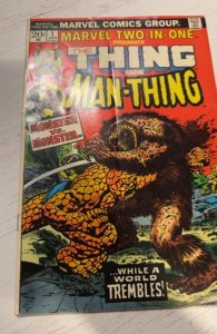 Marvel Two-in-One #1 (1974)vs the man-thing small 1 tear back cover