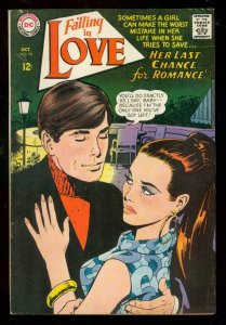 FALLING IN LOVE #94 1967-DC ROMANCE COMICS-HOT COVER FN/VF 