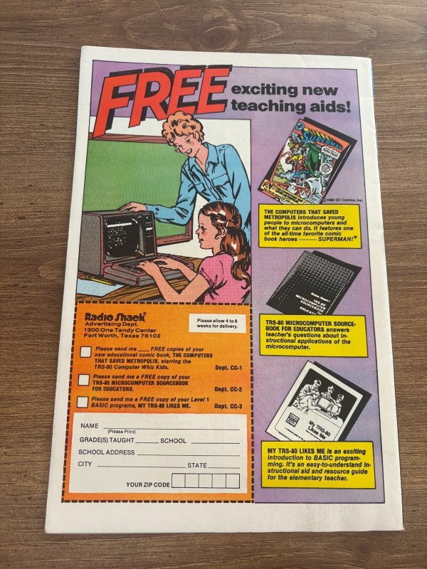 Superman Compliments Of Radio Shack DC Comic Book # 1 VF 4 J437