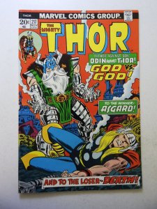 Thor #217 (1973) FN+ Condition manufactured w/ only 1 staple