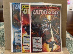 Ultraman #1-3 Bagged Covers (1993) COMPLETE SET