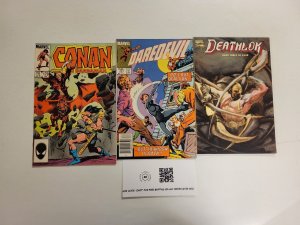 3 Marvel Comics #3 Deathlock + #201 Daredevil + #179 Conan 59 TJ28
