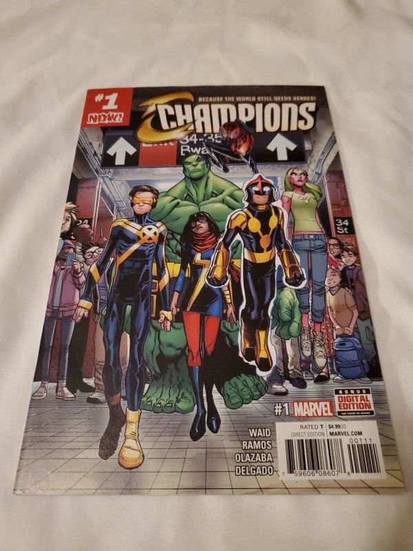 Champions 1 Near Mint- Cover by Humberto Ramos