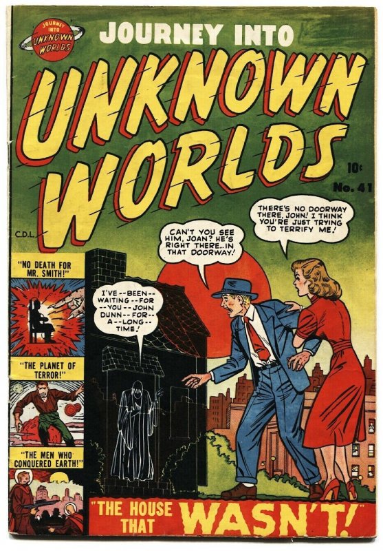 JOURNEY INTO UNKNOWN WORLDS #41 1955-ATLAS-BASIL WOLVERTON-CANADIAN