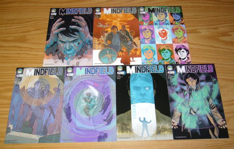 Mindfield #0 & 1-6 VF/NM complete series - phil noto B variants - war on terror