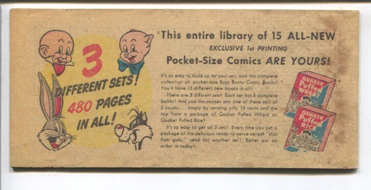 Quaker Puffed Wheat Premiums-Bugs Bunny Secret Agent  #C2-Western-Warner Bros...