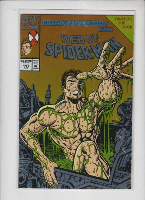 WEB OF SPIDER-MAN #117 PART 1 1994 MARVEL / FANTASTIC FLIP FOIL BOOK / NM 