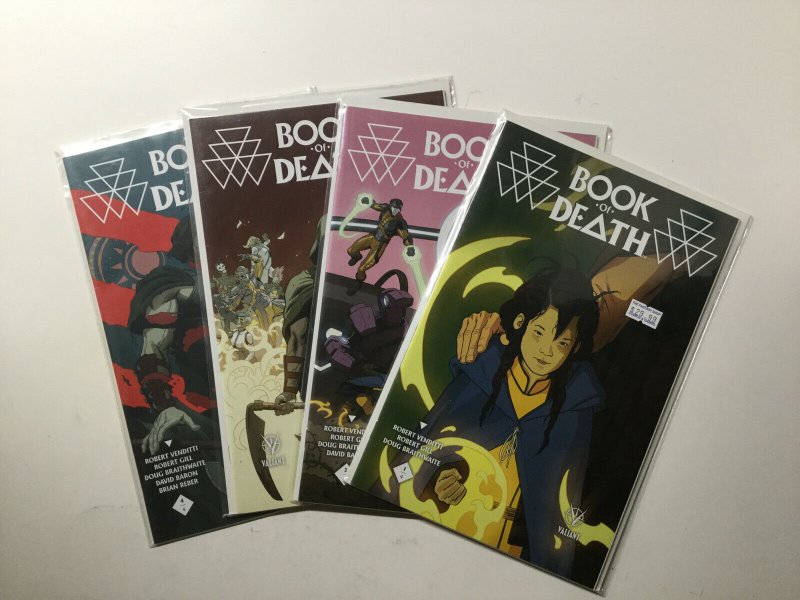 Book Of Death 1-4 1 2 3 4 Variant Set Lot Run Set Near Mint Nm Valiant