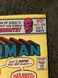 Superman #304 1976 FN Parasite DC Comics