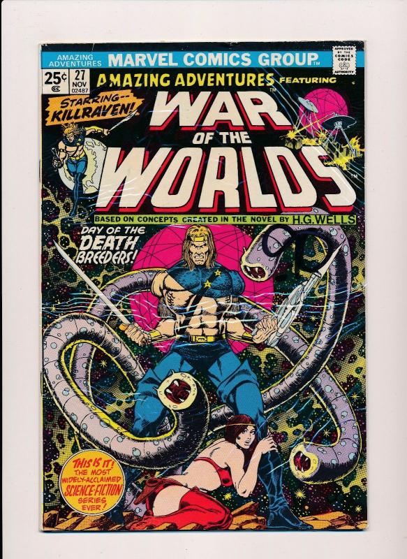 Marvel Amazing Adventures Lot of 4 - KILLRAVEN / WAR WORLDS #27-30 F/VF (HX584)