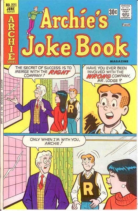 ARCHIES JOKE BOOK (1954-1982)221 VF-NM June 1976 COMICS BOOK 