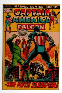 Captain America #148 - Red Skull - Falcon - 1972 - FN