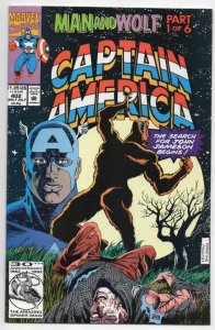 CAPTAIN AMERICA #402, NM, Man Wolf 1968 1992, more CA in store