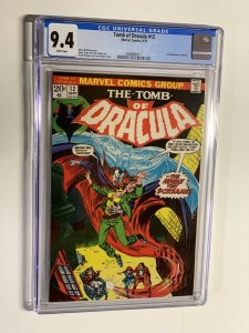 tomb of dracula 12 cgc 9.4 white pages 2nd appearance Of blade 1973 Marvel 011