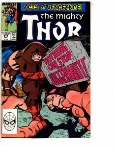 Mighty Thor # 411 NM- Marvel Comic Book 1st New Warriors Appearance Loki  J274