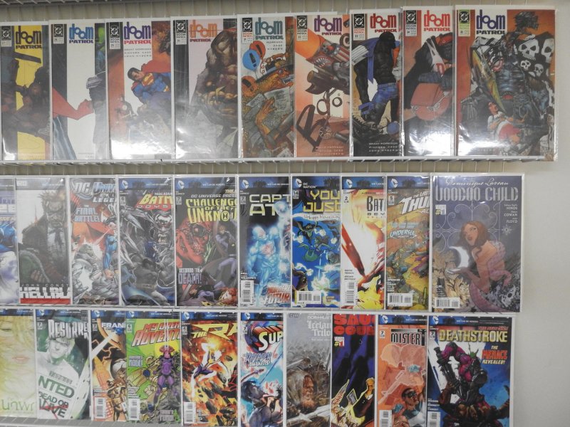 Huge Lot of 160+ Comics W/ Superman, Doom Patrol, Batman Avg. VF Cond.