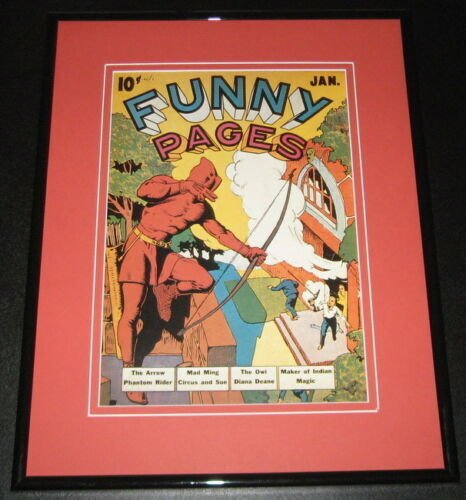 Funny Pages #1 The Arrow Framed Cover Photo Poster 11x14 Official Repro  