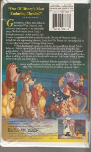 Walt Disney’s Lady and the Tramp VHS