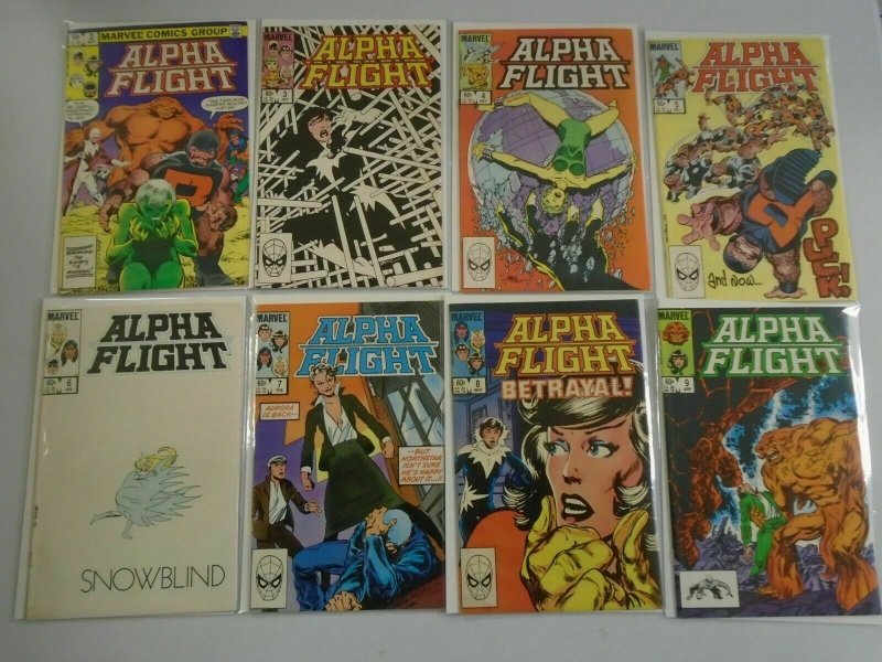 Alpha Flight lot 49 different from #2-50 all Direct 6.0 FN (1983-87 1st Series)