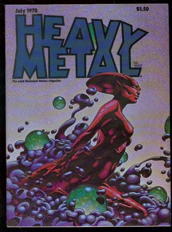 HEAVY METAL JULY 1978-CORBEN-MOEBIUS-THEODORE STURGEON NM