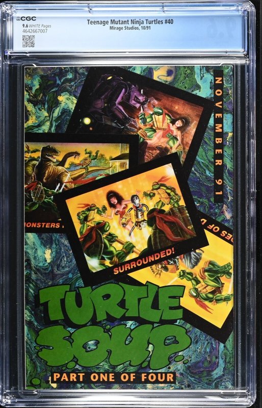 Teenage Mutant Ninja Turtles #40 (10/91) Graded CGC 9.6