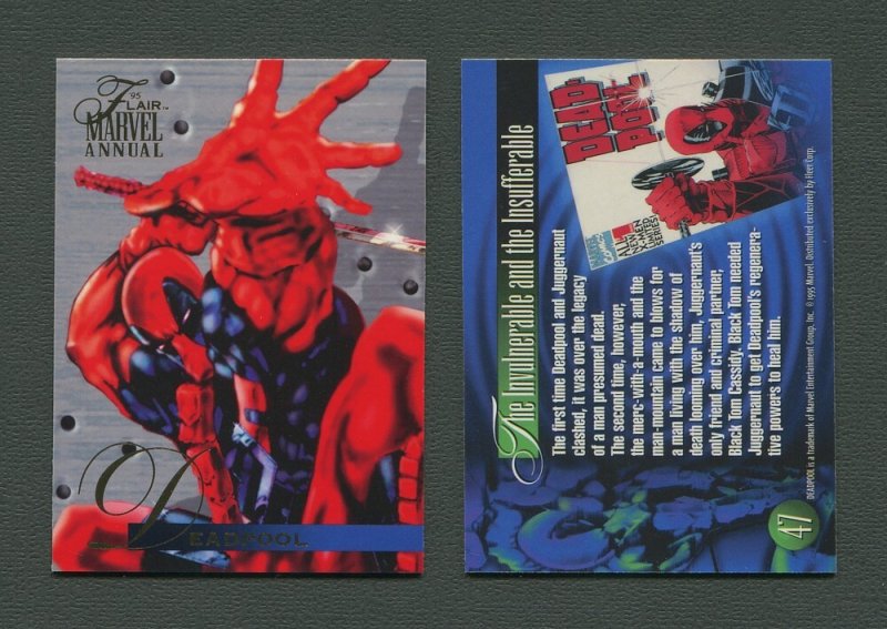 1995 Flair Marvel Annual Card #47 (Dead Pool)  MINT (A)