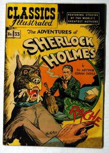 Classics Illustrated #33 (71) FN+ 6.5 The Adventures of Sherlock Holmes