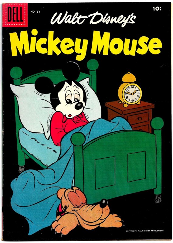 MICKEY MOUSE #48 & 51 (1956) Dell Comics 7.0 FN/VF  MURRY! BRADBURY! STROBL!