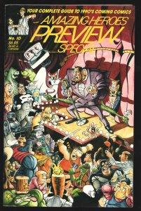 Amazing Heroes Preview Special #10 1990-Complete Guide To Upcoming 1990's Com...