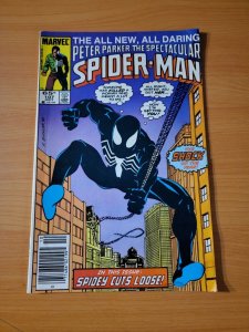 Spectacular Spider-Man #107 Newsstand Variant ~ FINE FN ~ 1985 Marvel Comics