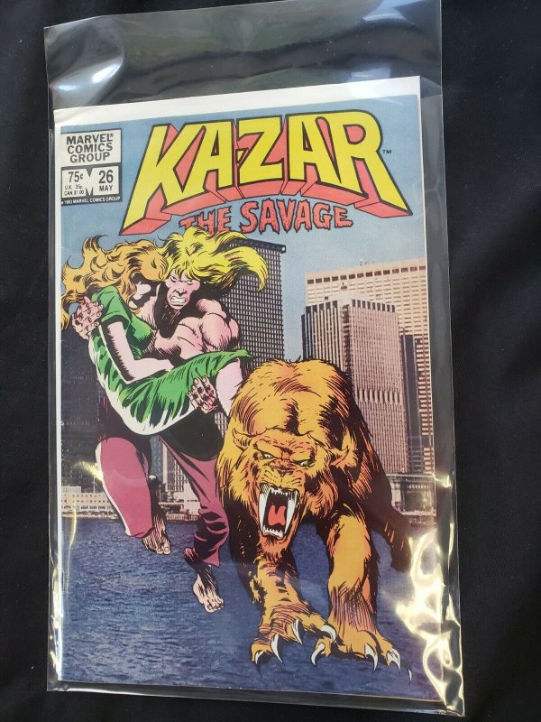 KA-ZAR THE SAVAGE 6PC (VF) SPIDER-MAN, ESCAPE FROM NEW YORK 1983-84