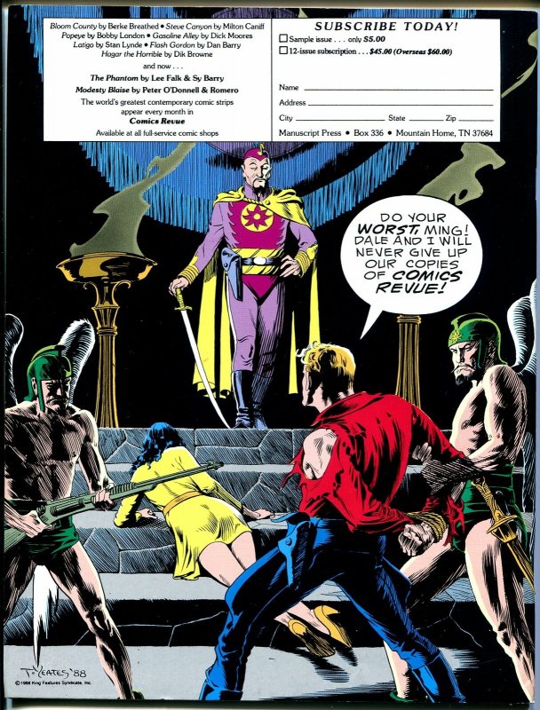 Comics Revue #46 1990-Calvin & Hobbes-Flash Gordon-Phantom-Modesty Blaise-VF