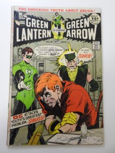 Green Lantern #85 (1971) VG+ Condition ink on fc, moisture stain