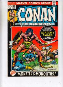 Conan the Barbarian #21 (Dec-72) FN/VF+ High-Grade Conan the Barbarian