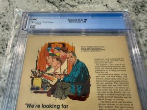 Fantastic Four # 81 CGC Graded 7.5 Marvel Comic Book 1968 Stan Lee J. Kirby JH33