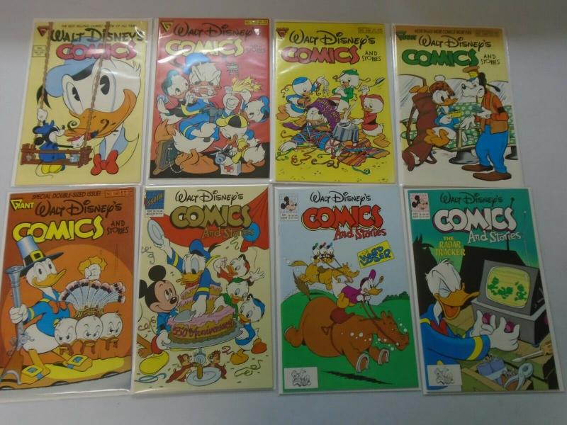 Walt Disneys Comics lot from #516-594 33 different issues average 8.0/VF (1987-9