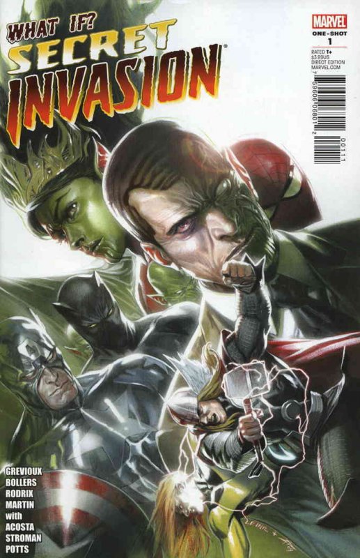 Secret Invasion Poster Book #1 VF ; Marvel Comic Book 