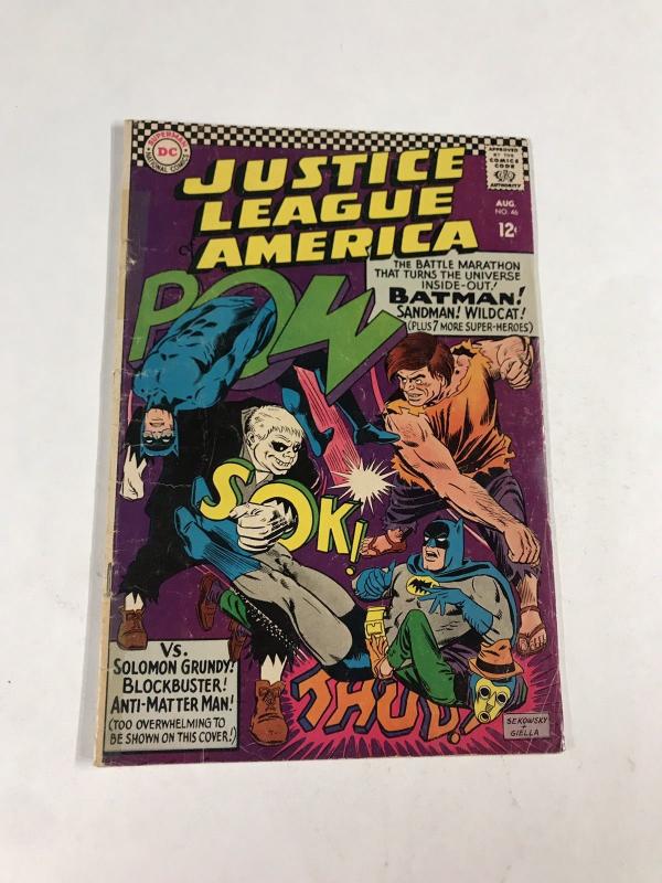 Justice League Of America 46 3.0 Gd/vg Good/Very Good Dc Silver Age 1st Sandman