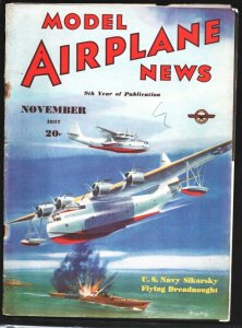 Model Airplane News 7/1937-US Navy Sikorsky Flying Dreadnaught cover-Josef Ko...