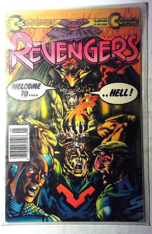 Revengers Featuring Megalith #5 (1989) Continuity 1st Print Comic Book