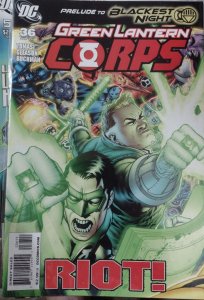 GREEN LANTERN CORPS  # 36 2009  DC  SINESTRO prelude to blackest night gleason