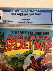 Secret Wars (1984) # 1 (CGC 9.6 WP) Canadian Price Variants (CPV)