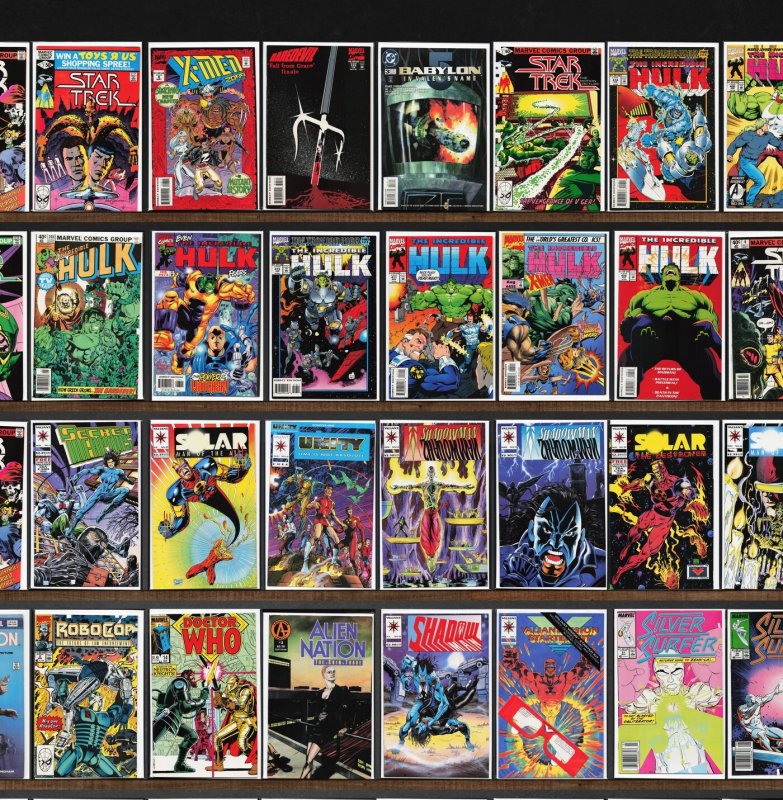Huge Lot 150+ Comics with The Incredible Hulk, Star Trek, Shadowman & More!