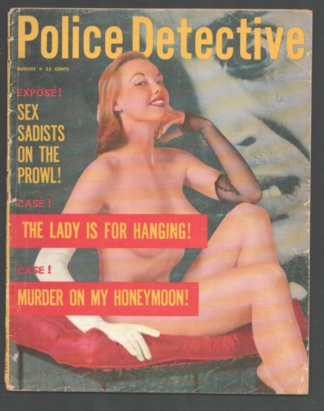 Police Detective 8/1957-Skye-Crime-mystery-terror-exploitation-posed photos-N...