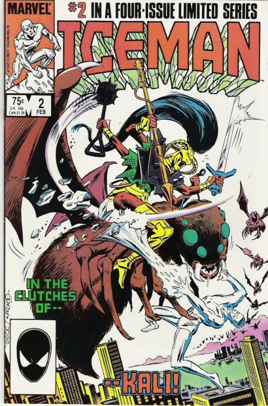 Iceman #1-4 (1984)  complete set  #1 VF/NM, #2 VF/NM, #3 FN-, #4 VF