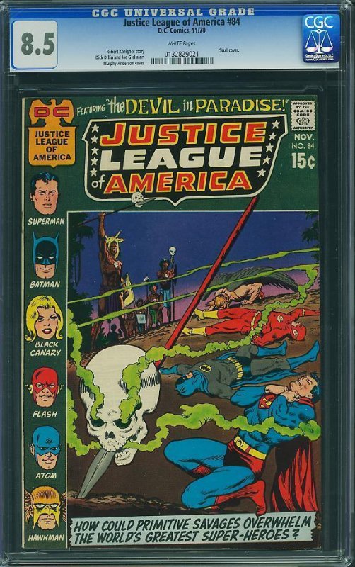 Justice League of America #84 (1970) CGC 8.5 VF+
