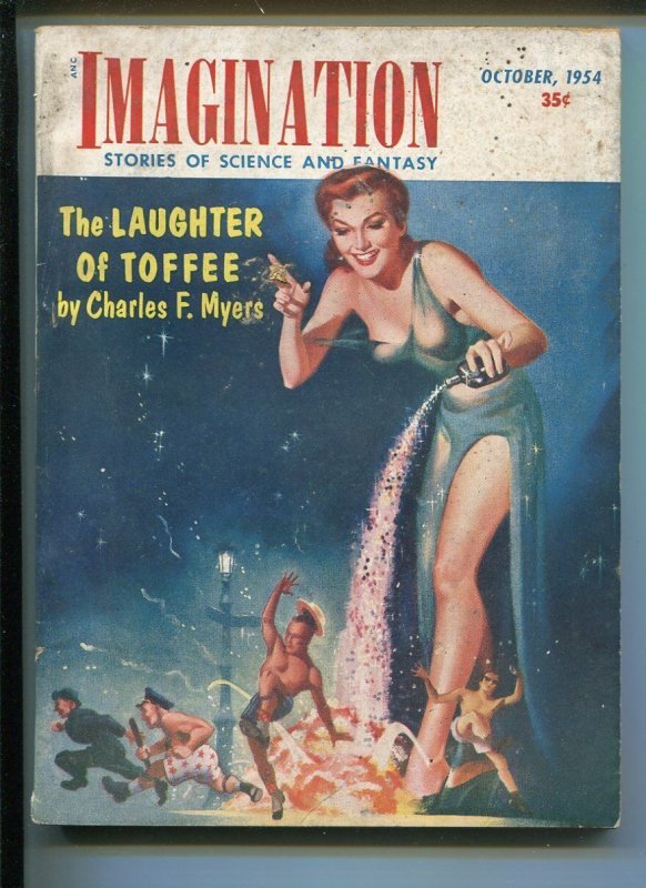 Imagination 10/1954-Greenleaf-sci-fi pulp-Toffee-Charles F.Myers-HW McCauley-G