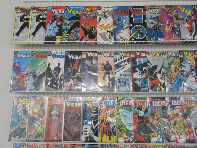 Huge Lot 160+ Comics W/ Vigilante, Infinity Inc McFarlane Art!+ MORE AVG VF-NM