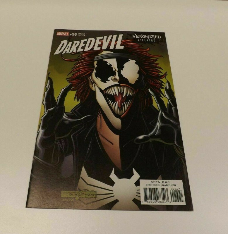 Daredevil #26 Venomized Villains Variant Cover By Tom Lyle