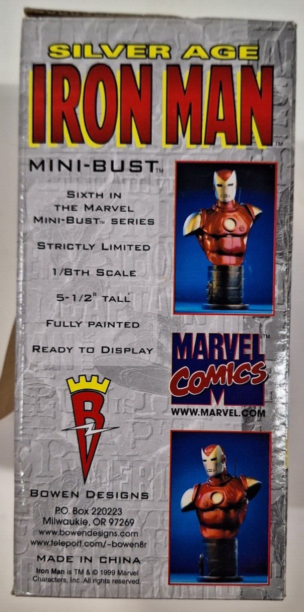 SILVER AGE IRON MAN 1999 Marvel Mini Bust by Bowen Designs 205